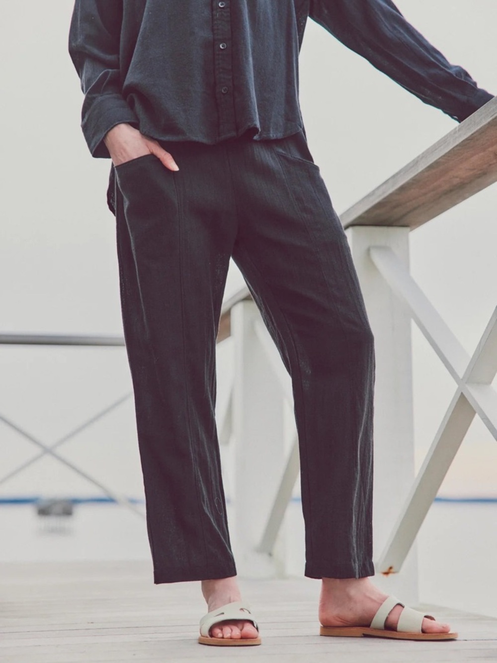 Leallo Cotton Gauze Pull On Pant Women’s XS